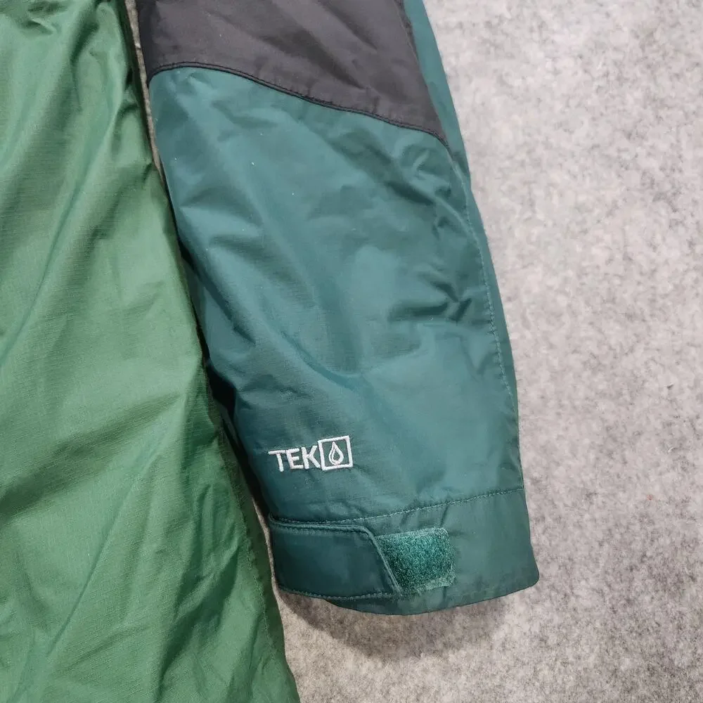 LL Bean Jacket Mens‎ Large Green TEK 2 Waterproof Hooded PrimaLoft Outdoor Coat